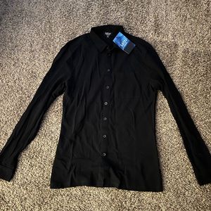 New Muscle Fit Long Sleeve Regular Pique Shirt